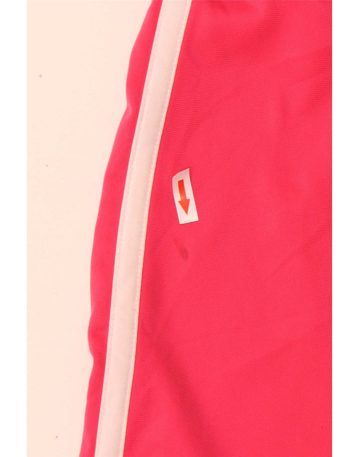 Shorts esportivos femininos Converse UK 14 poliéster listrado rosa grande