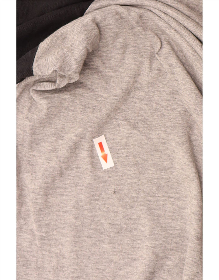 Top masculino Carhartt manga comprida cinza médio algodão colorblock