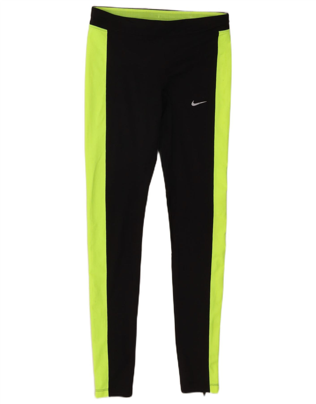Leggings Nike Dri Fit para mulher UK 10 pequeno preto colorblock poliéster