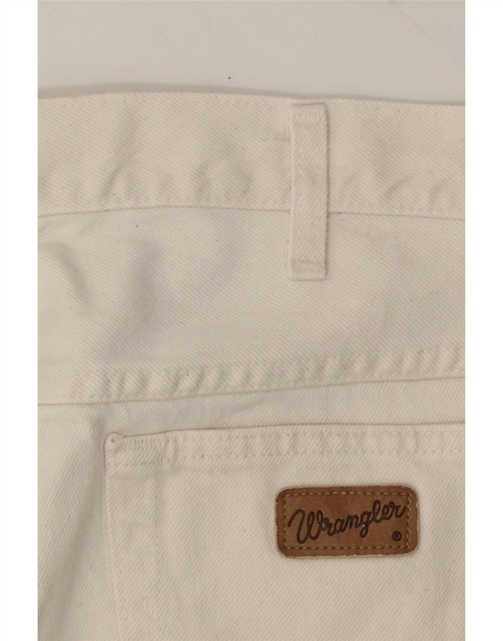 WRANGLER Mens Straight Jeans W29 L30 White Cotton Vintage Wrangler and Second-Hand Wrangler from Messina Hembry 