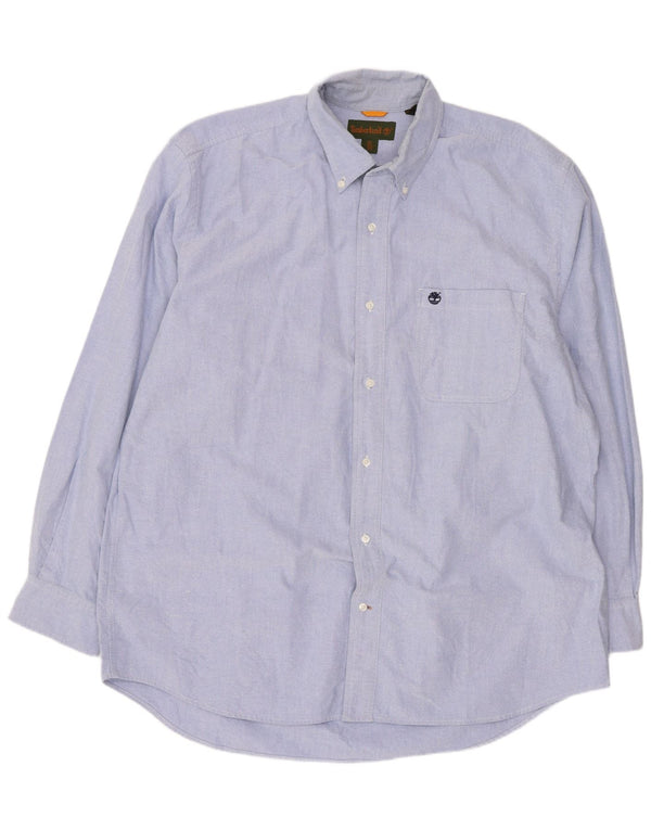 Camisa masculina Timberland XL azul algodão