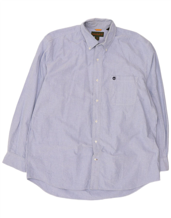 Camisa masculina Timberland XL azul algodão