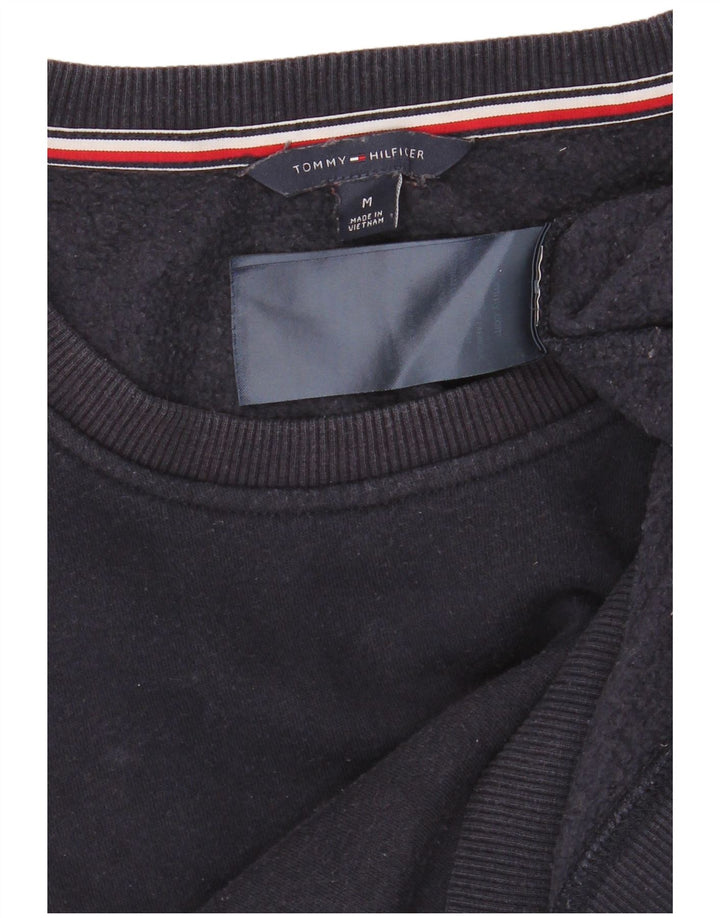 Tommy Hilfiger moletom gráfico feminino jumper UK 14 médio azul marinho