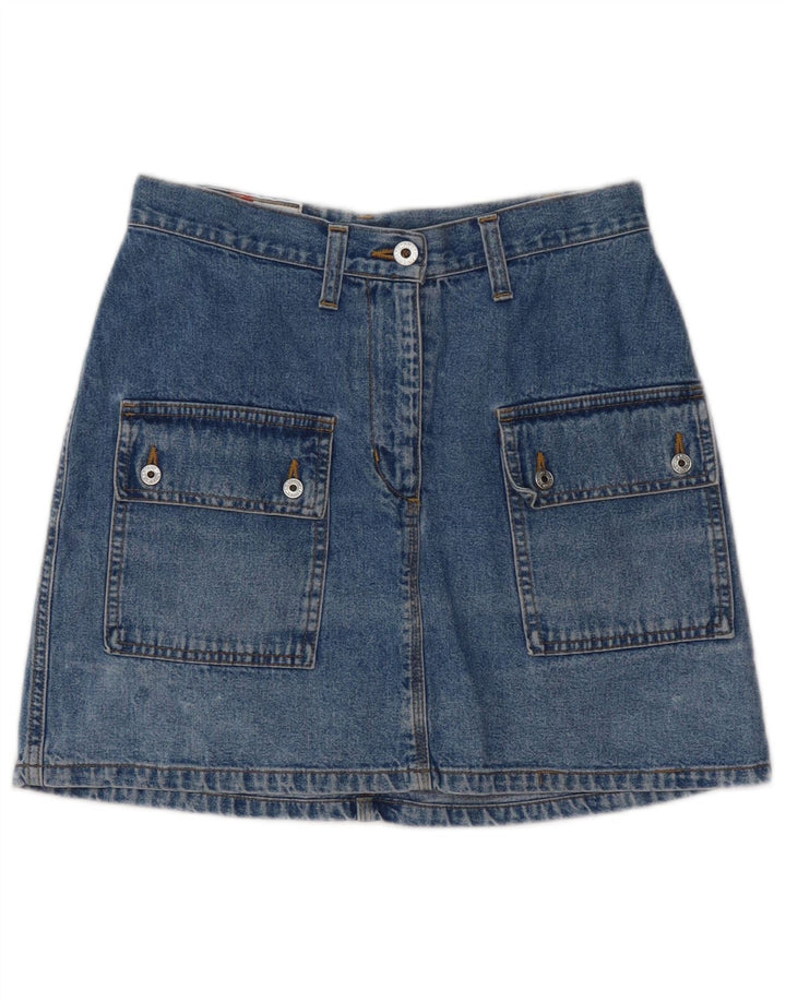 Saia jeans feminina AMERICAN LEGEND IT 42 médio W28 algodão azul