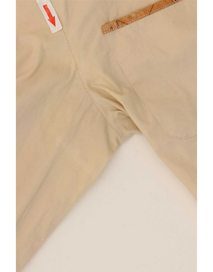 Camisa feminina ALVIERO MARTINI UK 16 grande algodão bege