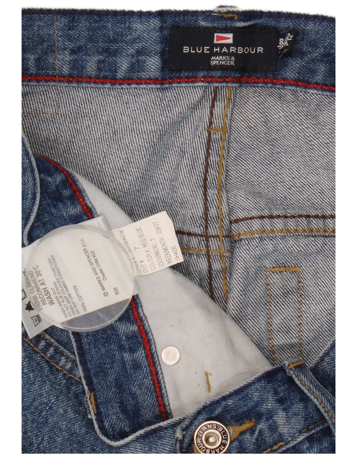 Jeans Marks & Spencer masculino Blue Harbor Straight W32 L29 algodão azul