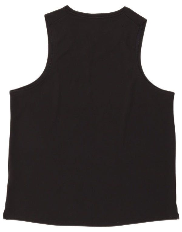 Nike Womens Dri Fit Vest Top UK 16 Grande Poliéster Preto