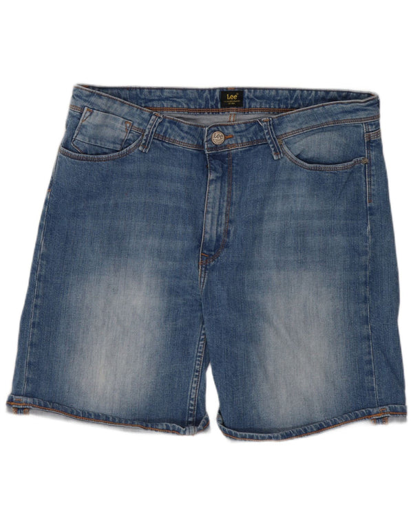Lee Womens Boyfriend Shorts jeans curto W32 grande algodão azul