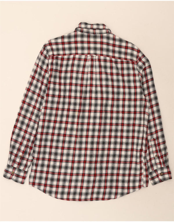 Camisa masculina de flanela Chaps de algodão xadrez médio multicolorido