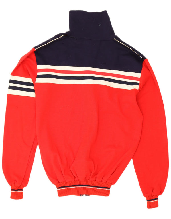 Suéter masculino Grifone com zíper completo IT 50 médio vermelho colorblock acrílico