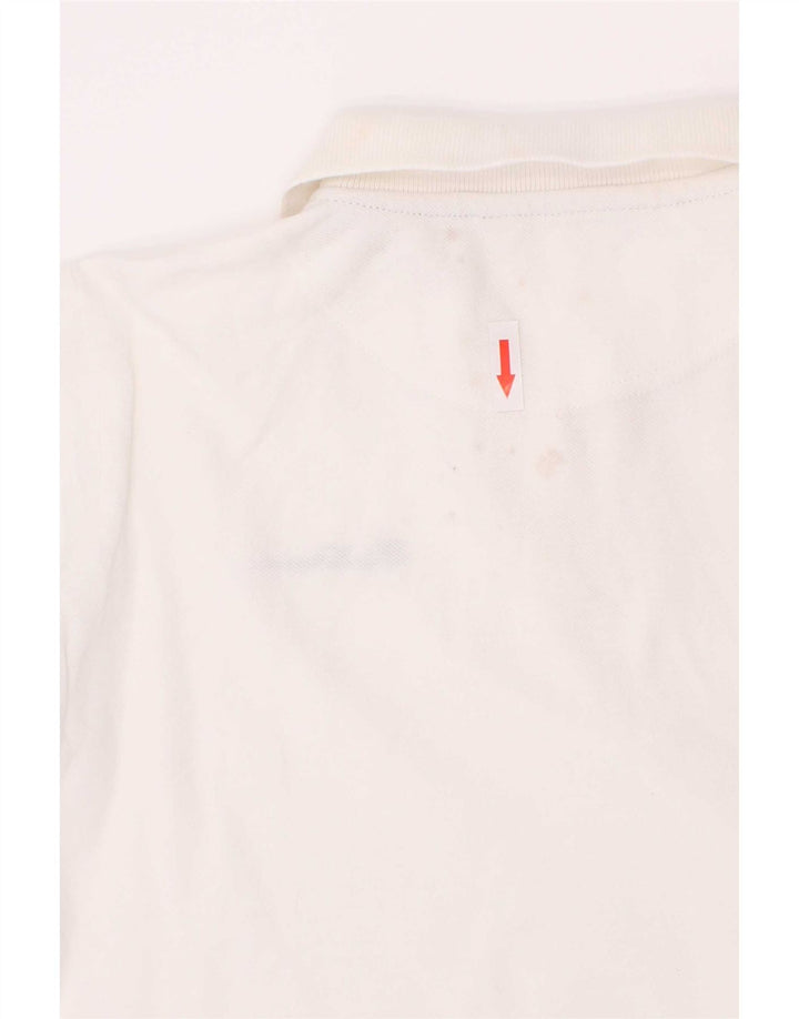 Camisa polo masculina Ben Sherman 8-9 anos algodão branco