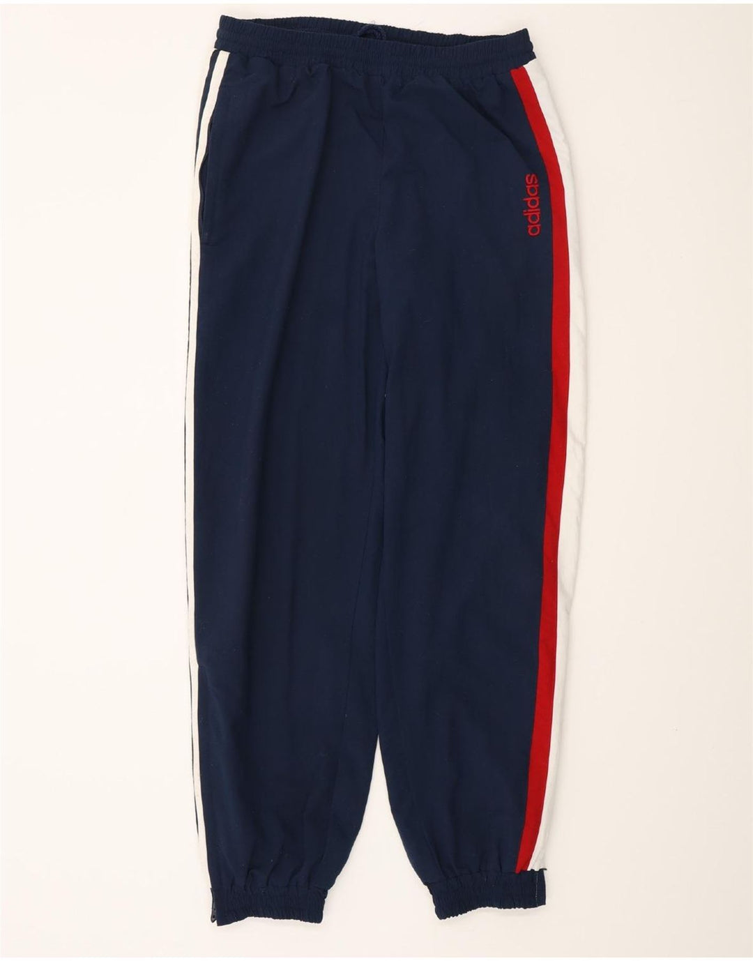 Calça de treino masculina ADIDAS Joggers médio azul marinho colorblock