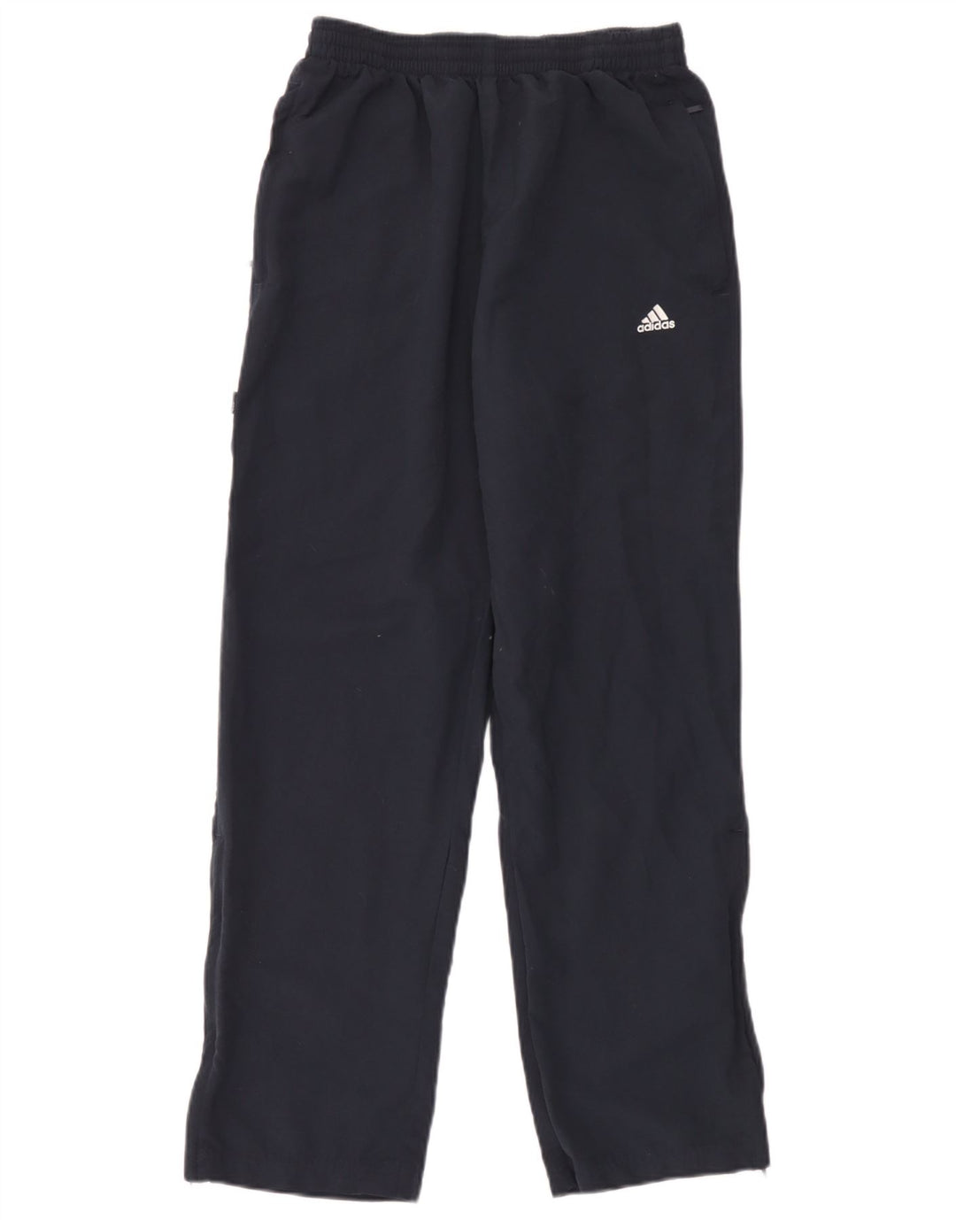 Calça de treino masculina Adidas pequena azul marinho poliéster