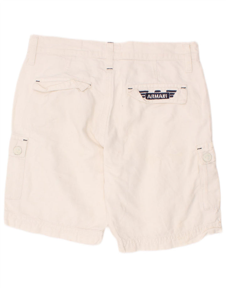 Shorts Cargo Armani Junior Meninos 7-8 Anos W24 Algodão Branco