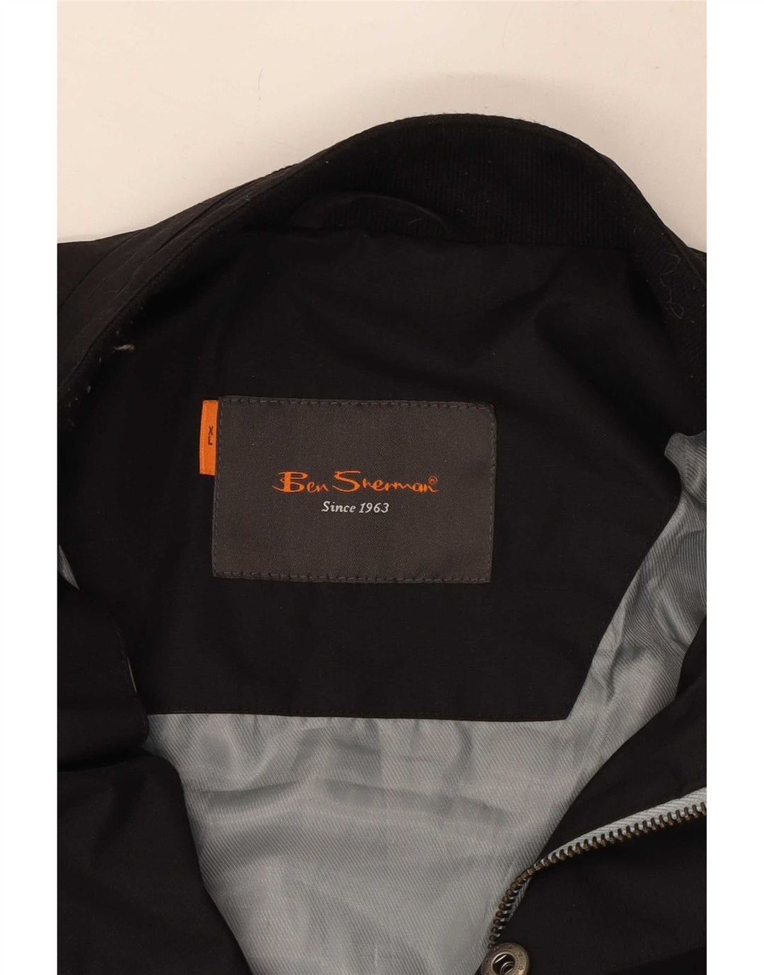 Jaqueta bomber masculina Ben Sherman Reino Unido 42 XL preta