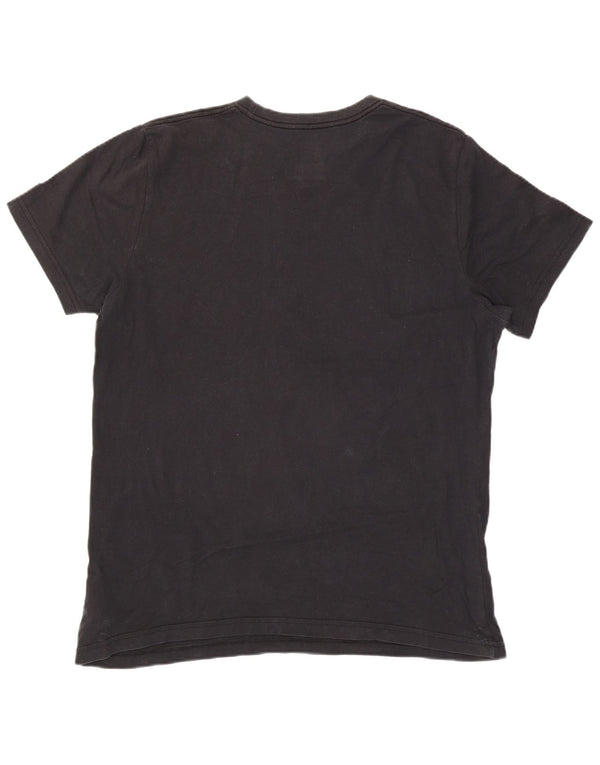 Camiseta masculina Nike Slim Fit gráfica top 2XL algodão preto