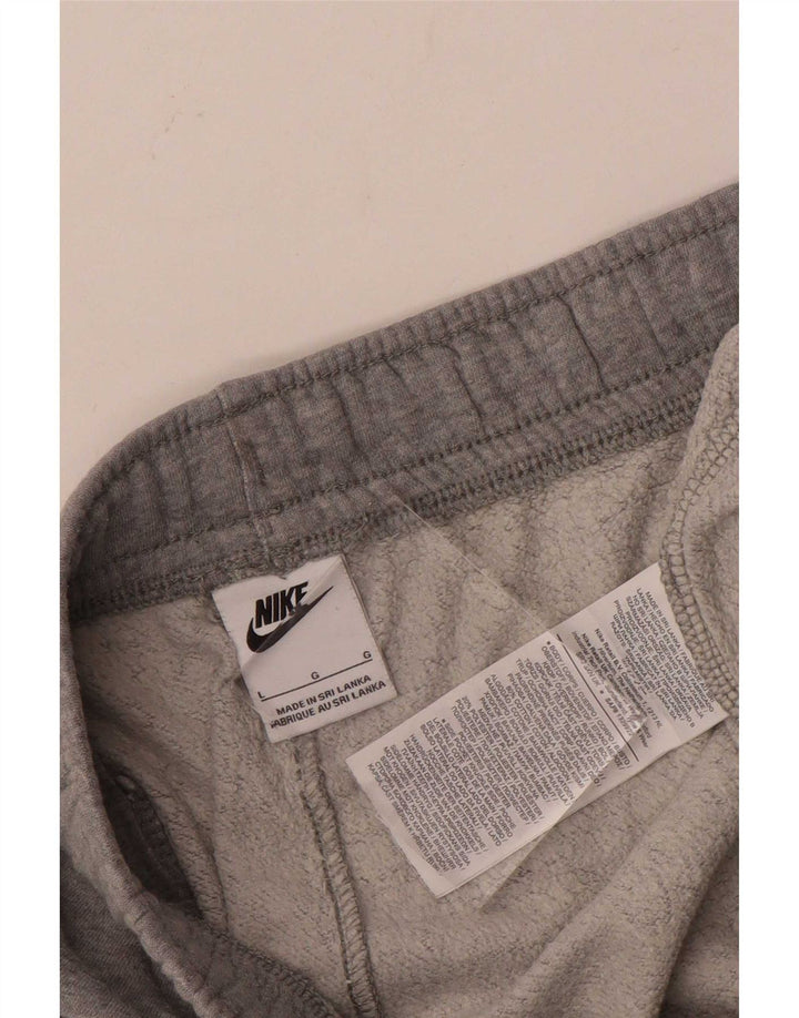 Calça de treino masculina Nike joggers grande algodão cinza