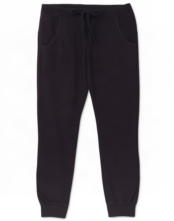 Calça de treino feminina Benetton Joggers UK 14 grande azul marinho