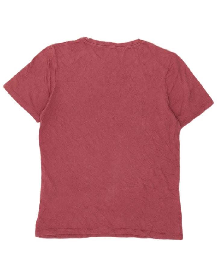 Camiseta masculina Jack & Jones Top médio algodão rosa