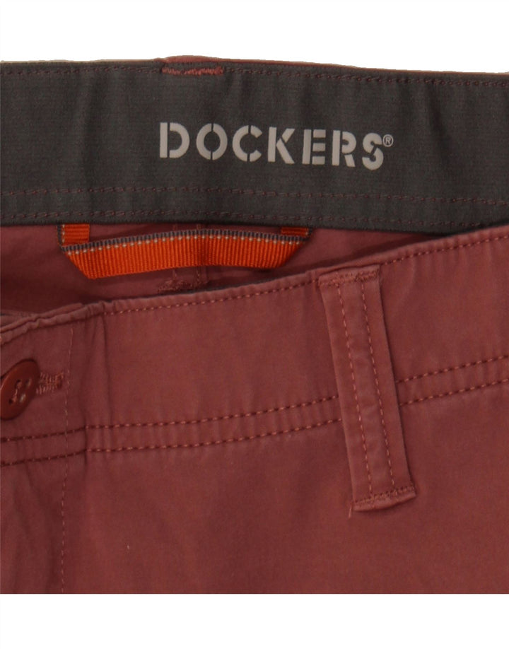 DOCKERS Mens Chino Shorts W42 2XL Maroon Cotton Vintage Dockers and Second-Hand Dockers from Messina Hembry 