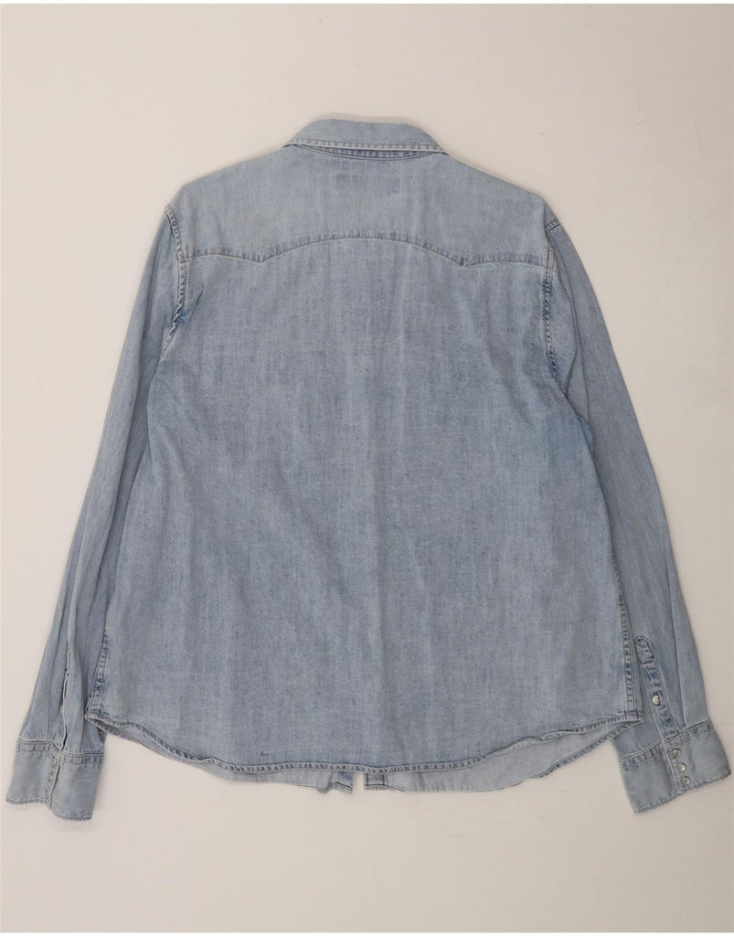 REPLAY Womens Denim Shirt UK 22 3XL Blue Cotton Vintage Replay and Second-Hand Replay from Messina Hembry 