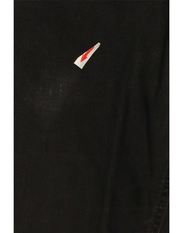 Gas Womens Albert Slim Jeans W33 L28 Algodão Preto