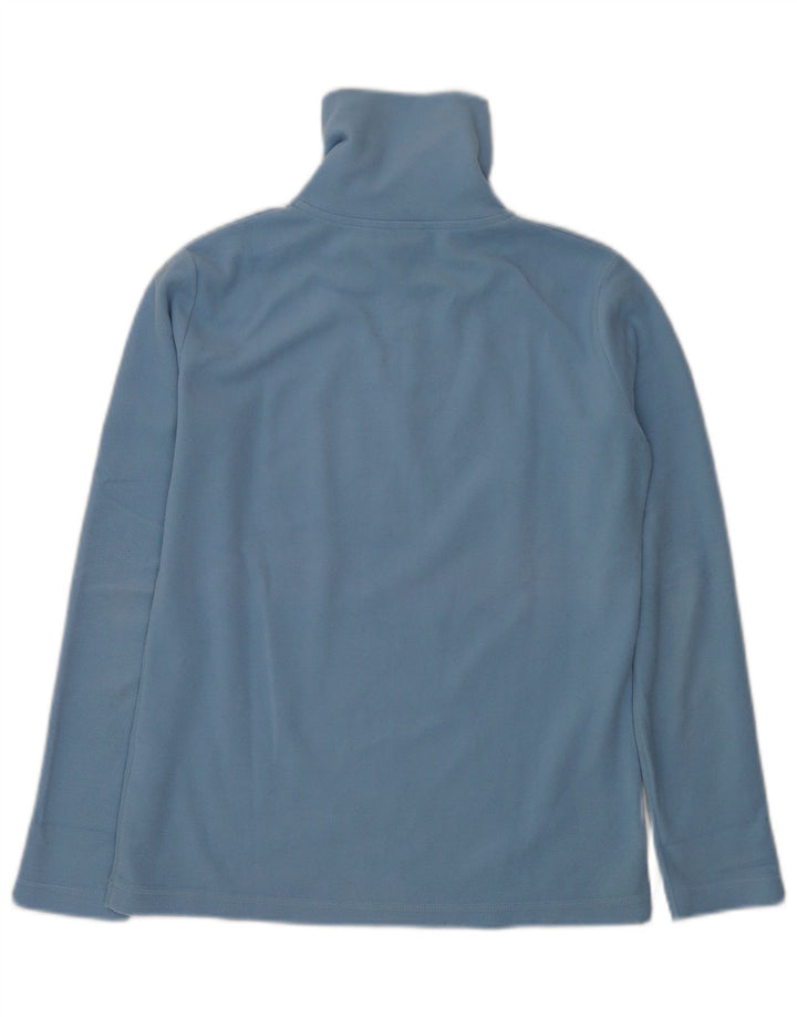 Suéter de lã feminino Invicta com zíper e gola UK 16 grande azul