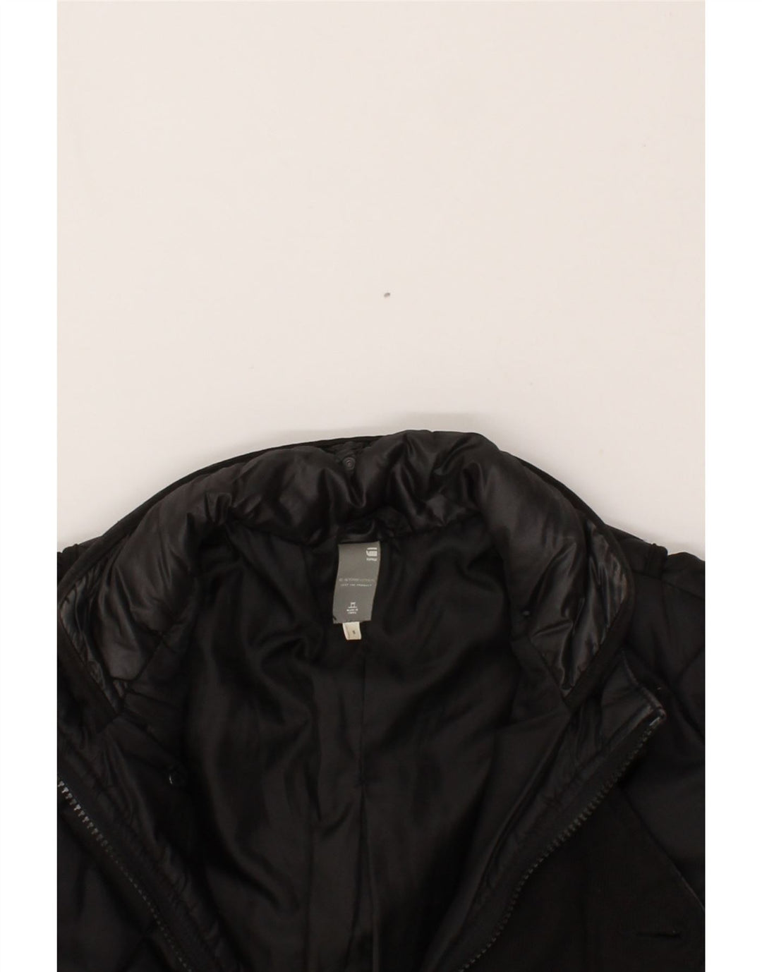 G-STAR Womens Padded Coat UK 10 Small Black Nylon Vintage G-Star and Second-Hand G-Star from Messina Hembry 