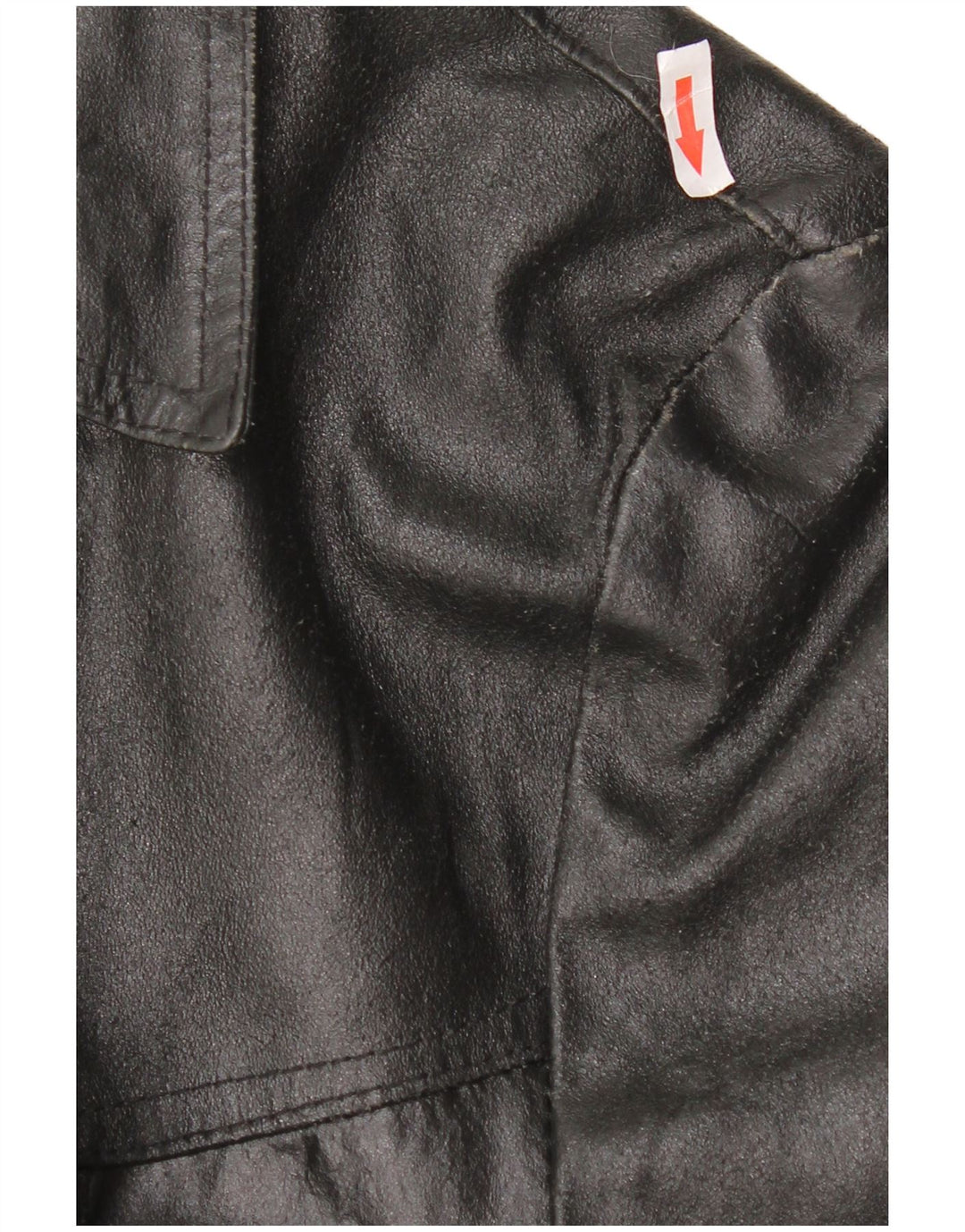 Jaqueta de couro masculina vintage UK 38 couro preto médio