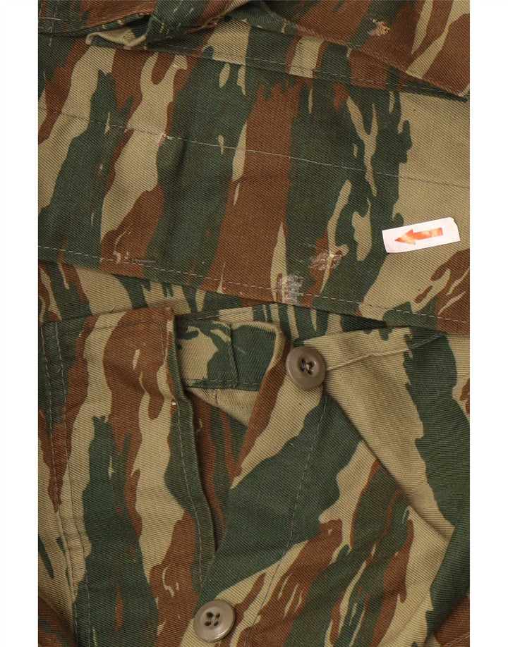 Conjunto de 2 peças de caça masculina vintage médio W34 L30 camuflagem verde