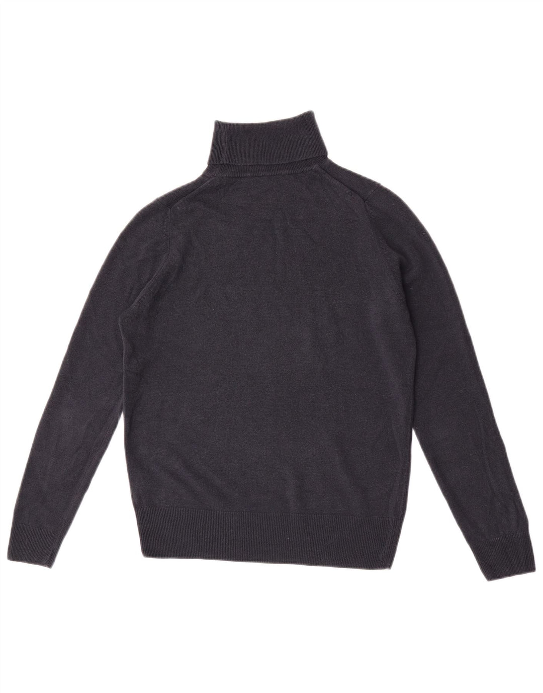 Suéter feminino Marks & Spencer com gola redonda Reino Unido 10 pequeno azul marinho