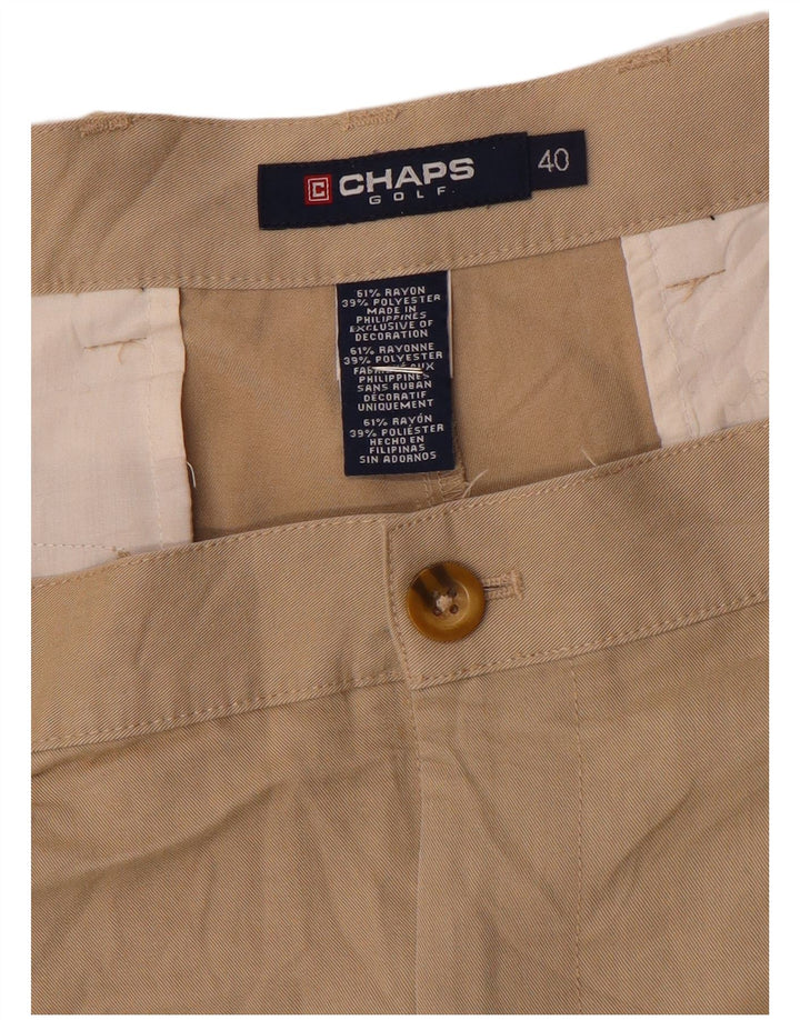 Shorts Chino Masculino Chaps W40 XL Bege Rayon