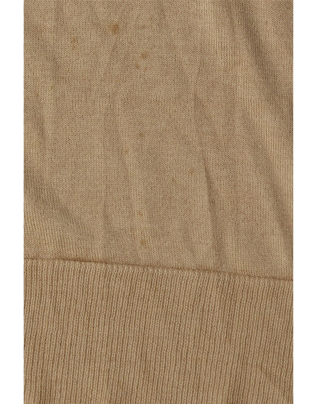 Suéter feminino Zara com gola canoa Reino Unido 14 viscose bege médio