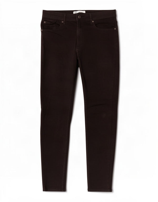 Zara Mens Skinny Jeans EU 44 Grande W34 L30 Algodão Preto