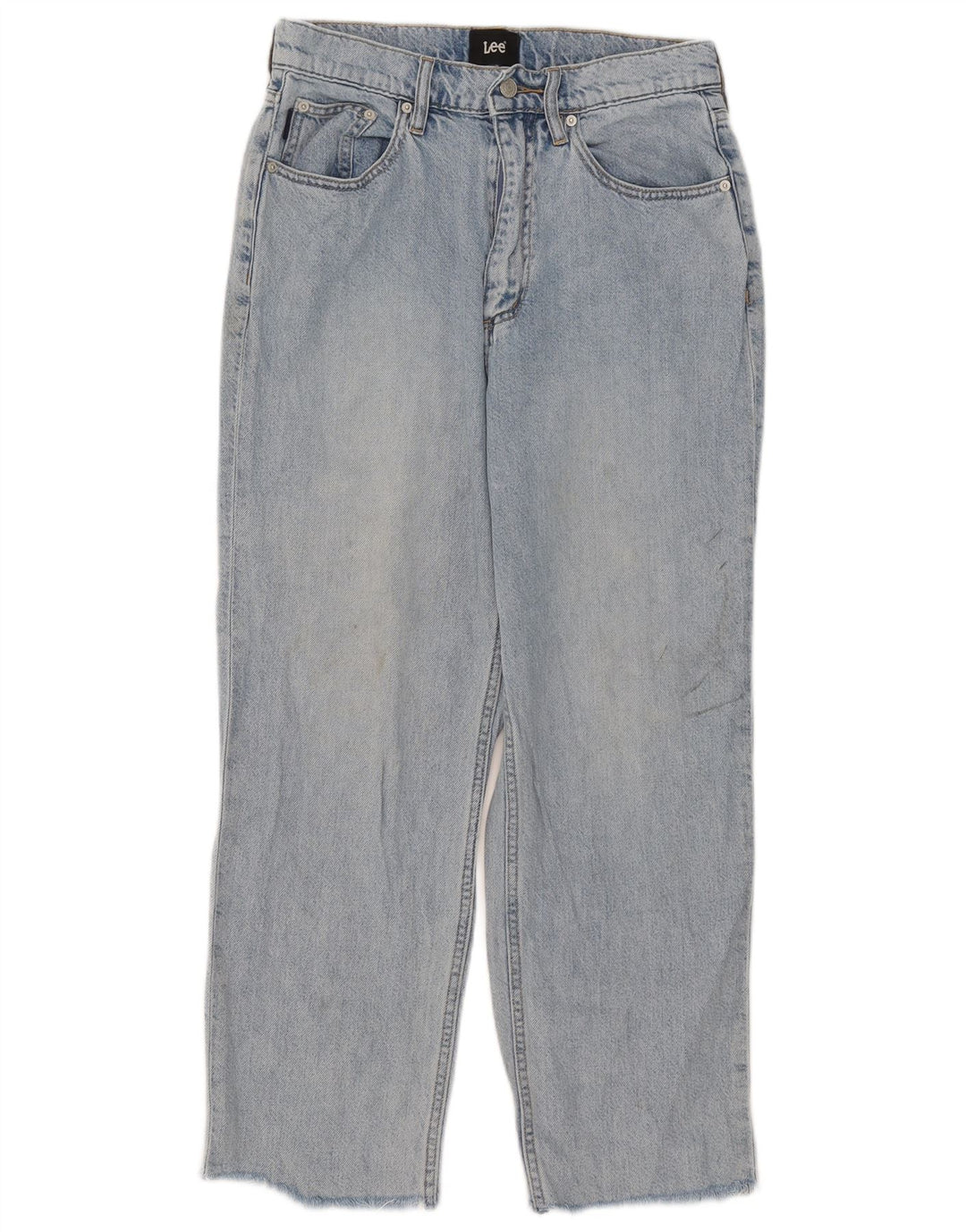 Lee Womens High Rise Loose Jeans US 9 Médio W30 L26 Algodão Azul