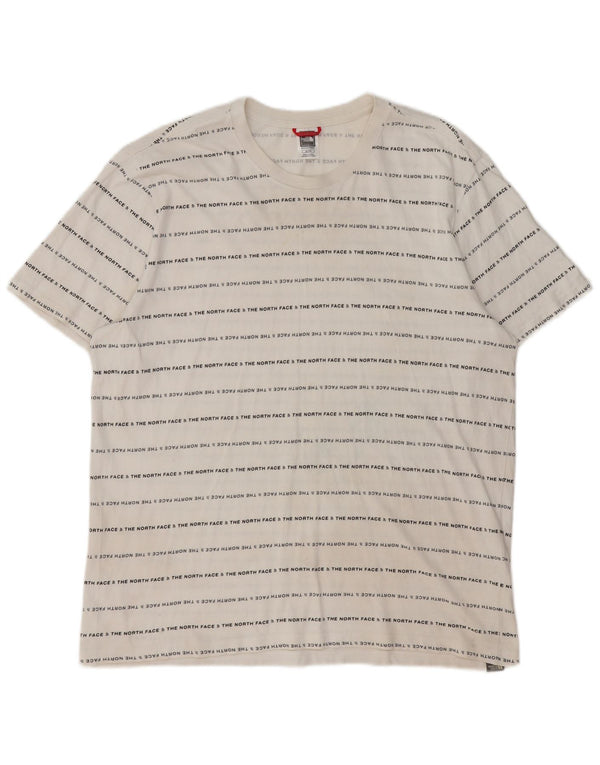 Camiseta gráfica masculina The North Face Top XL algodão branco