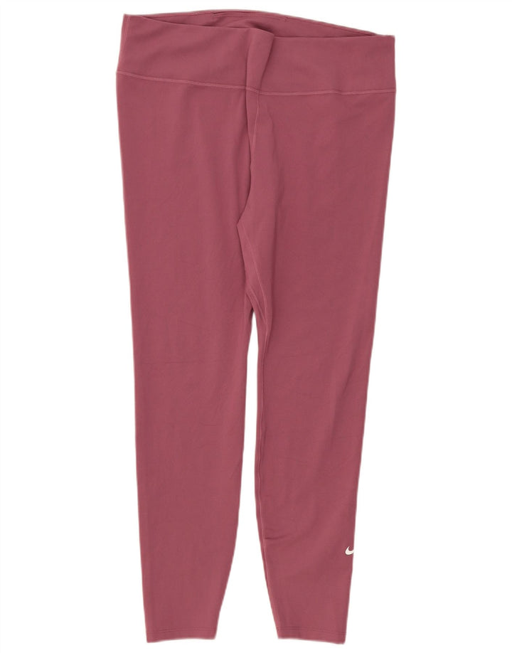 Leggings Nike Dri Fit Feminino UK 18 XL Rosa Poliéster