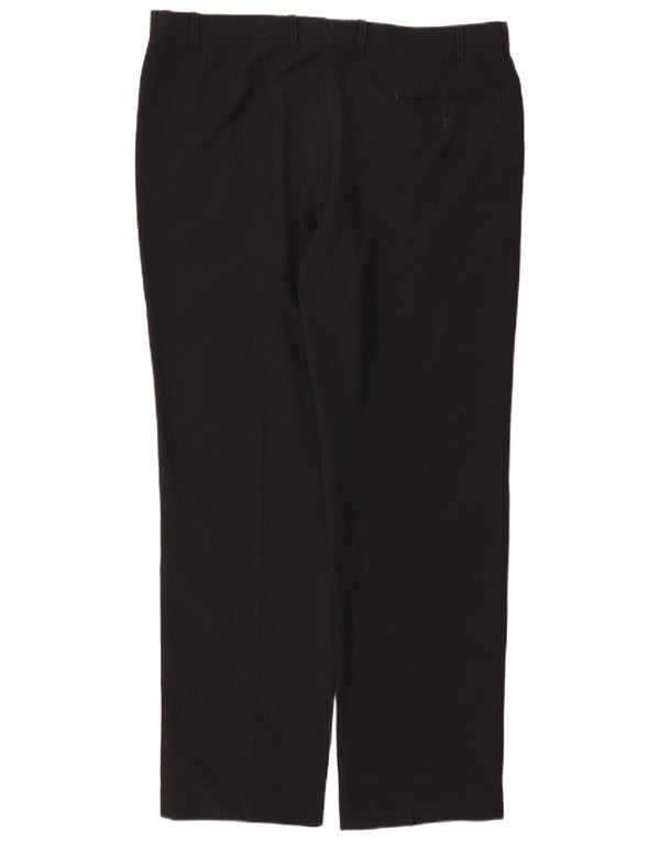 Calça masculina Marks & Spencer reta regular fit W40 L33 azul marinho