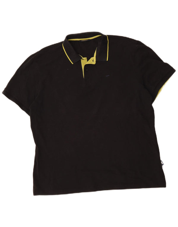 Camisa polo masculina Gas XL algodão preto