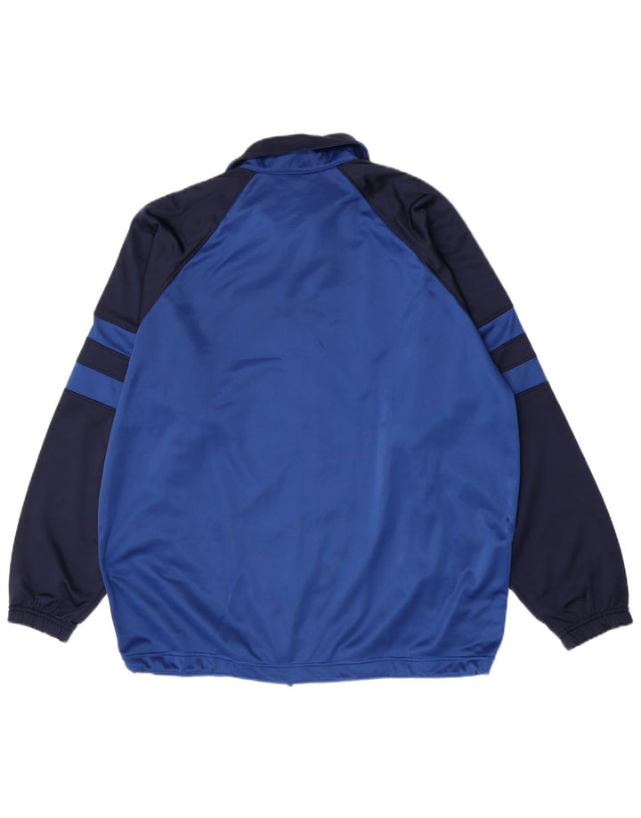 Asics Mens Graphic Tracksuit Top Jaqueta Grande Azul Colorblock Poliéster