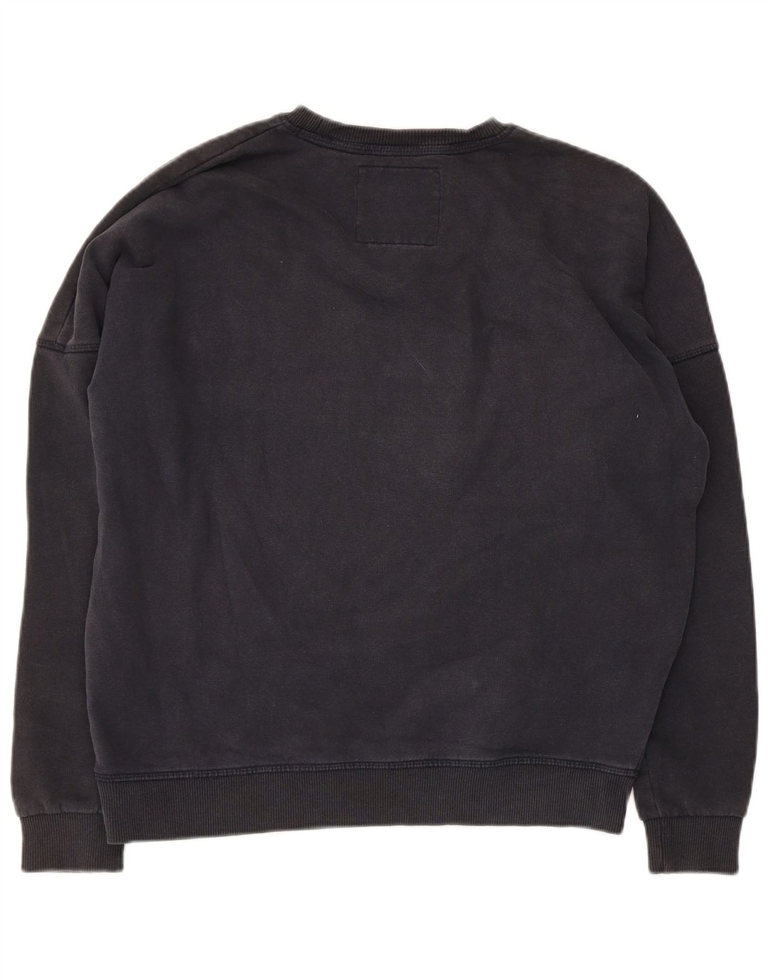 Superdry Mens Graphic Oversized Moletom Jumper UK 8 Pequeno Algodão Cinza