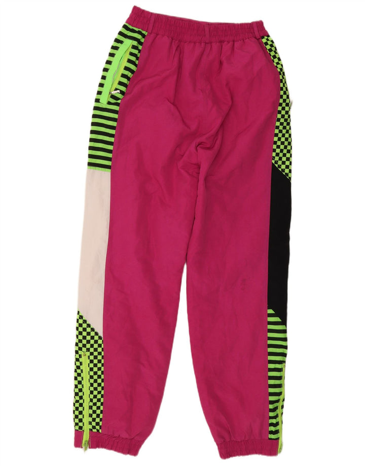 Calça feminina de esqui gráfico Rodeo EU 38 poliéster colorblock rosa médio