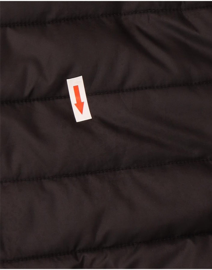 Jaqueta Ellesse masculina gráfica acolchoada UK 40 grande poliéster preto