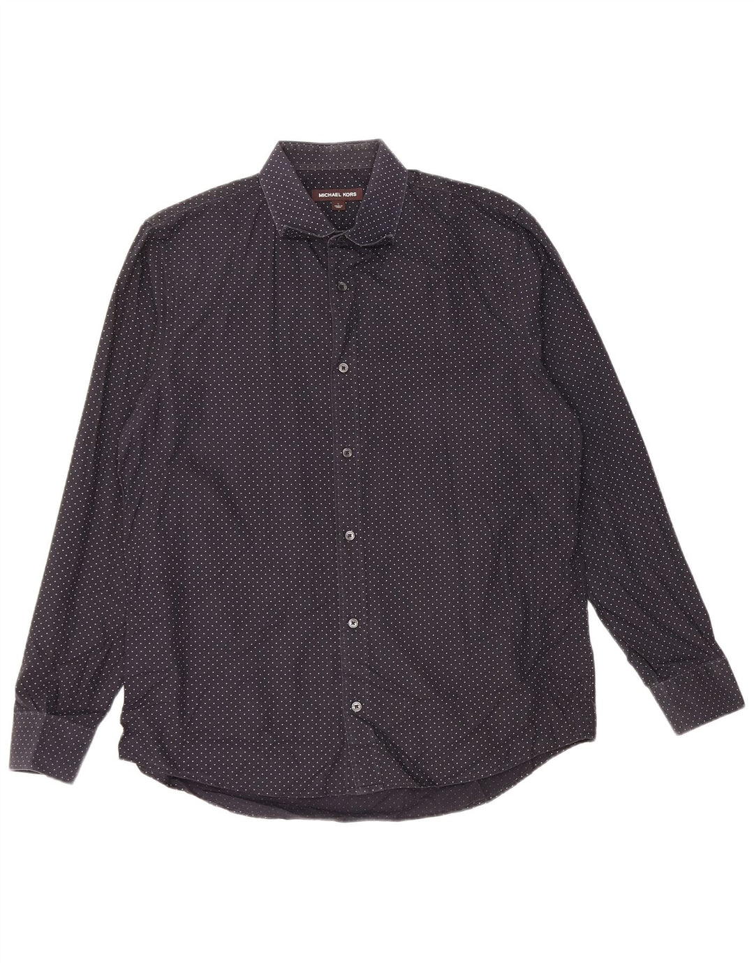 Camisa masculina MICHAEL KORS grande algodão manchado preto