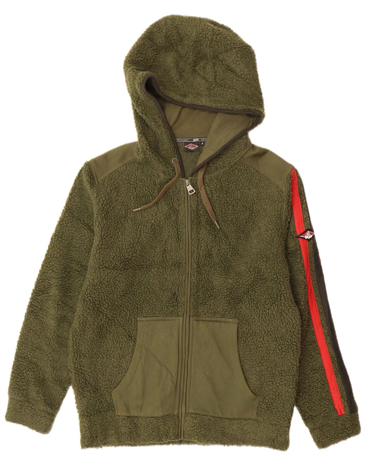Jaqueta masculina de lã com capuz BEAR pequena de algodão cáqui