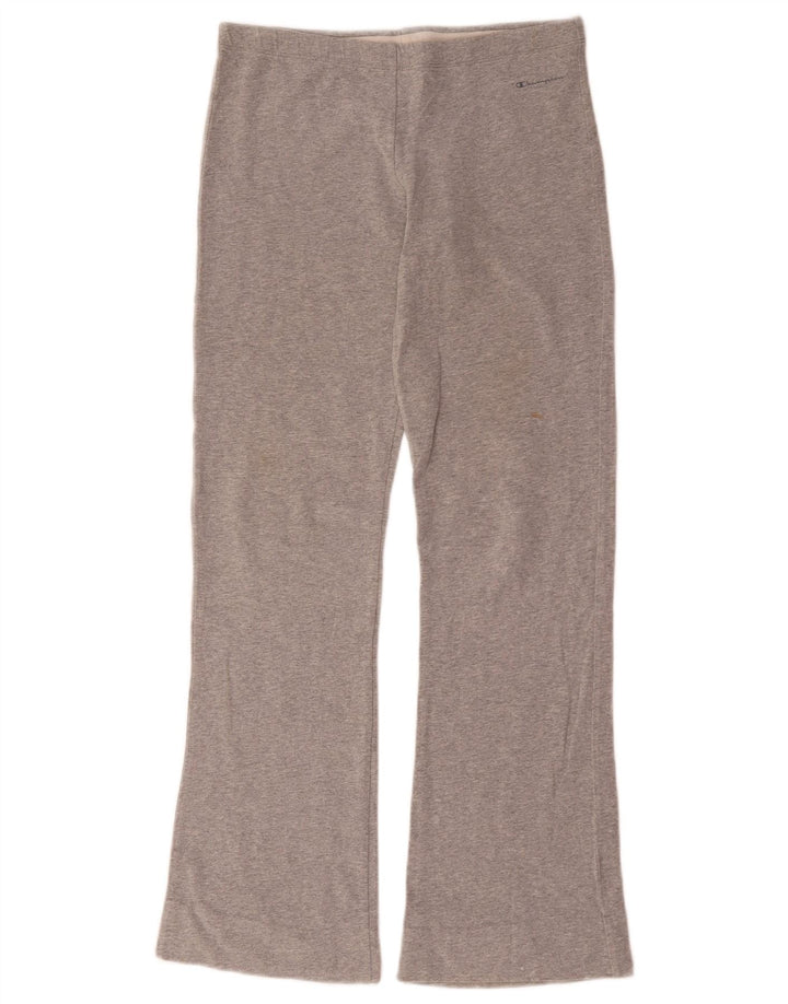 Calça de treino feminina Champion UK 12 algodão manchado cinza médio