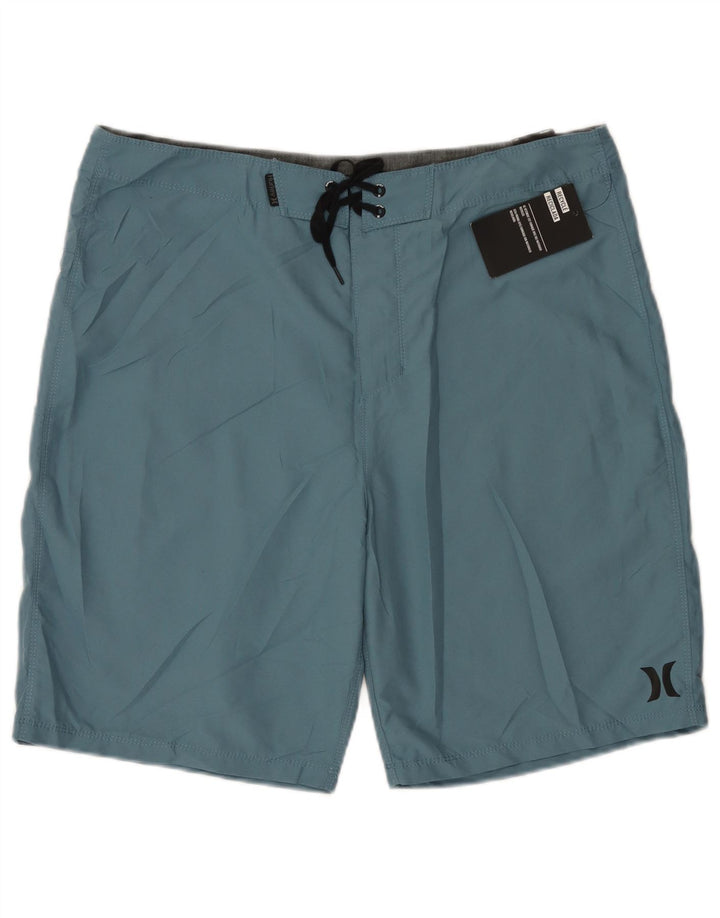 Shorts de natação masculino Hurley grande poliéster azul