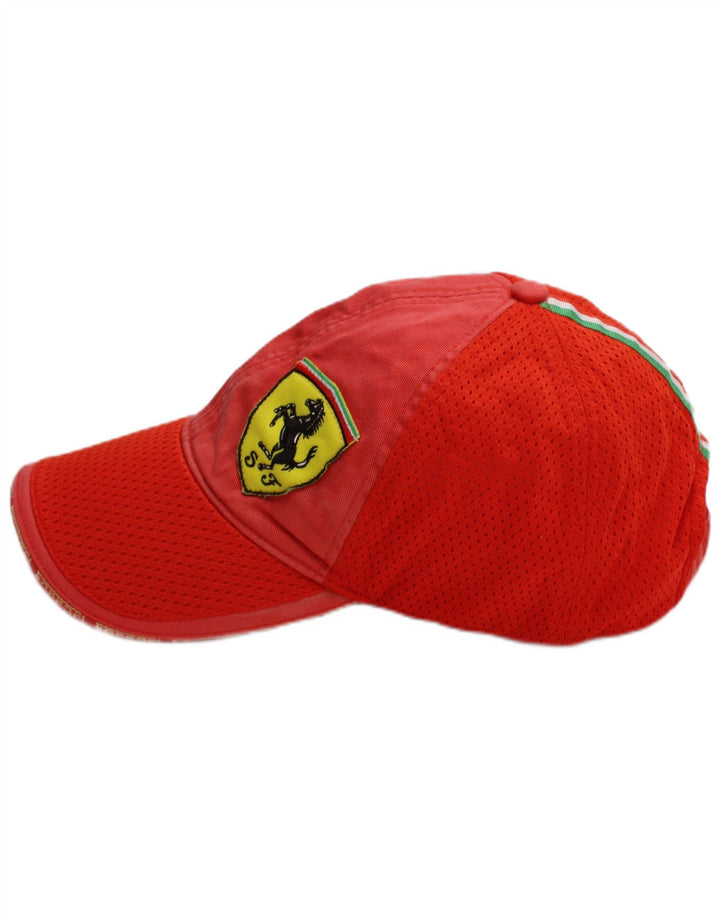 Boné de beisebol gráfico Puma masculino Ferrari tamanho único bloco colorido vermelho