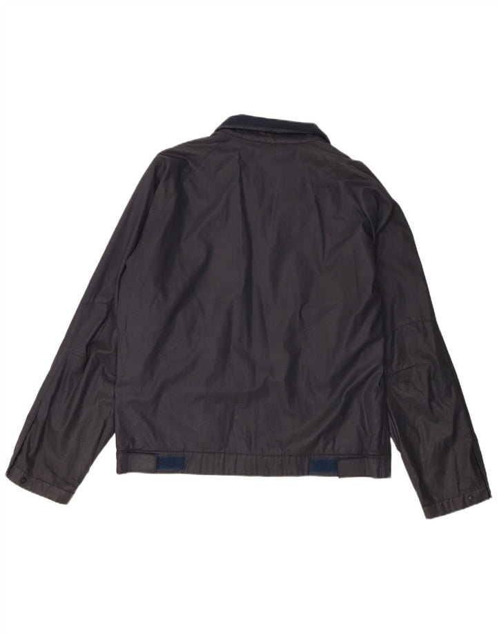 Jaqueta bomber masculina Hugo Boss IT 50 grande algodão azul marinho