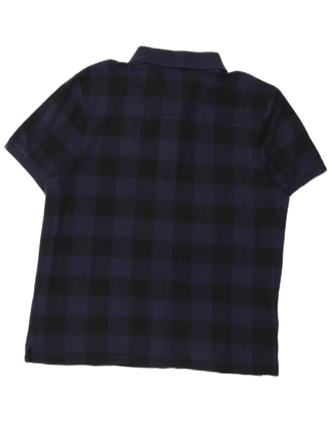 Camisa polo masculina Lyle & Scott XL azul marinho algodão guingão